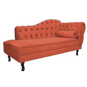 Recamier Diana 140cm Esquerdo Suede Terracota Doce Sonho