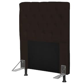 Cabeceira Cama Box Solteiro 90cm Cristal Corino Marrom
