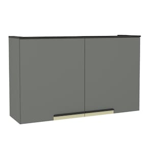Armário Aéreo 120cm 2 Portas Cozinha Flórida Grafite