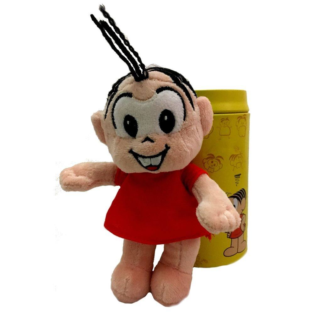 Boneca pelúcia pequena mônica com cofre - tasco