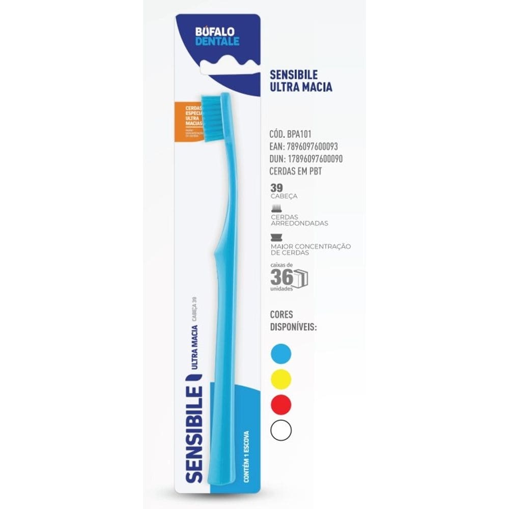 Escova Dental Sensible Ultra Macia Búfalo
