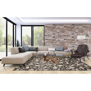 Tapete 150x200cm Lyre Supreme Tapetes São Carlos Granilite Carbon