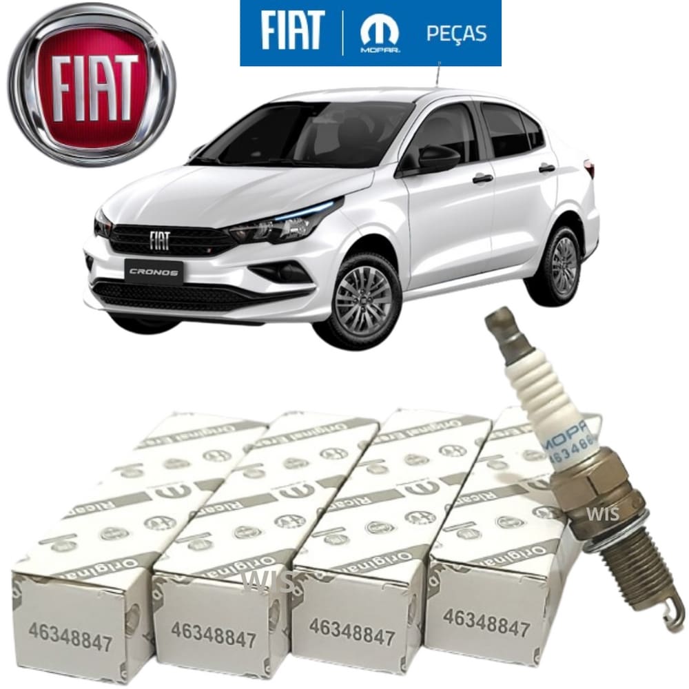 Jogo De Vela Ignição Fiat Cronos 1.8 16 V E.Torq