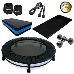 Mini jump+halter 2kg+corda+caneleira3+step+capa +colchonete