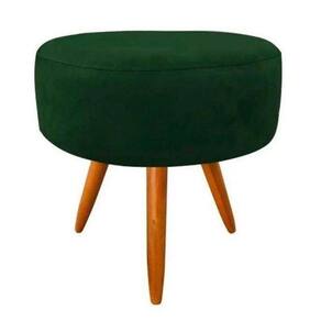 Puf, puff para sala pé palito verde musgo/bandeira
