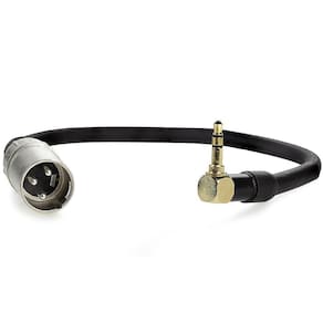 Cabo adaptador p2 estereo 90 graus para xlr macho - 30 cm