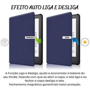 Capinha case couro sintético para kindle 11º geração c2v2l3