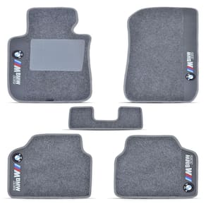 Tapete de carpete 8 mm 5 peças cinza hitto bmw 335i 99-11