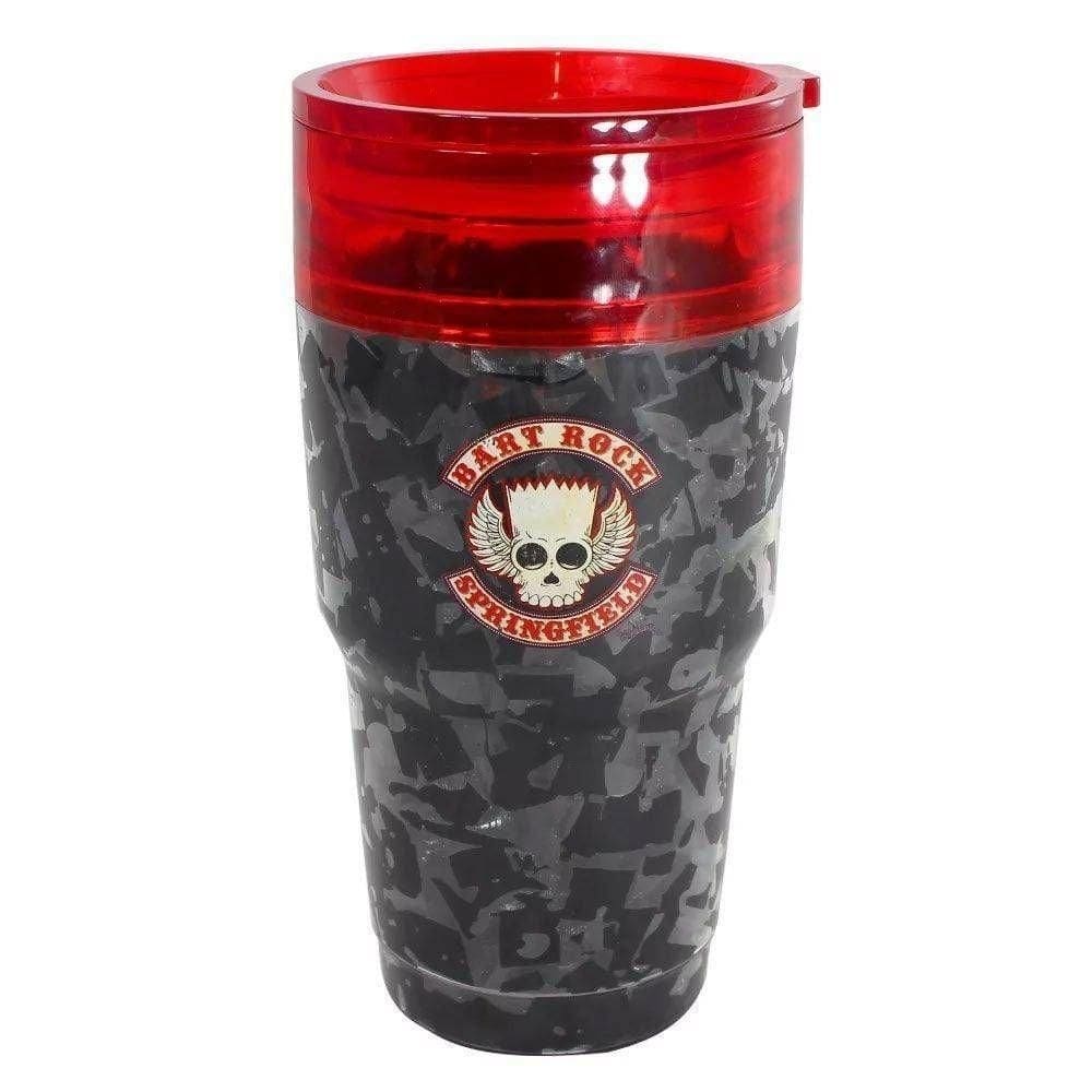 Copo gelo plástico the simpsons - bart rock 400ml