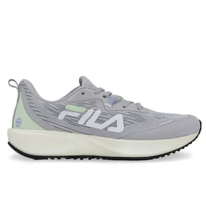 Tênis Fila Float Fenix Prata Azul Claro e Limão