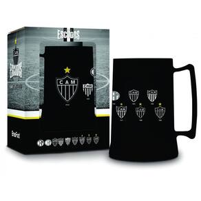 Caneca gel torcedor atlético mineiro escudos 300ml presente