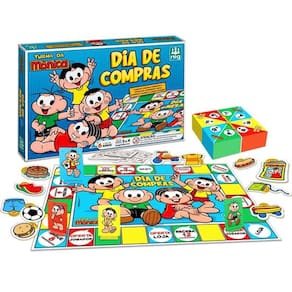 Jogo tabuleiro educativo dia de compras-Turma da Monica -Nig