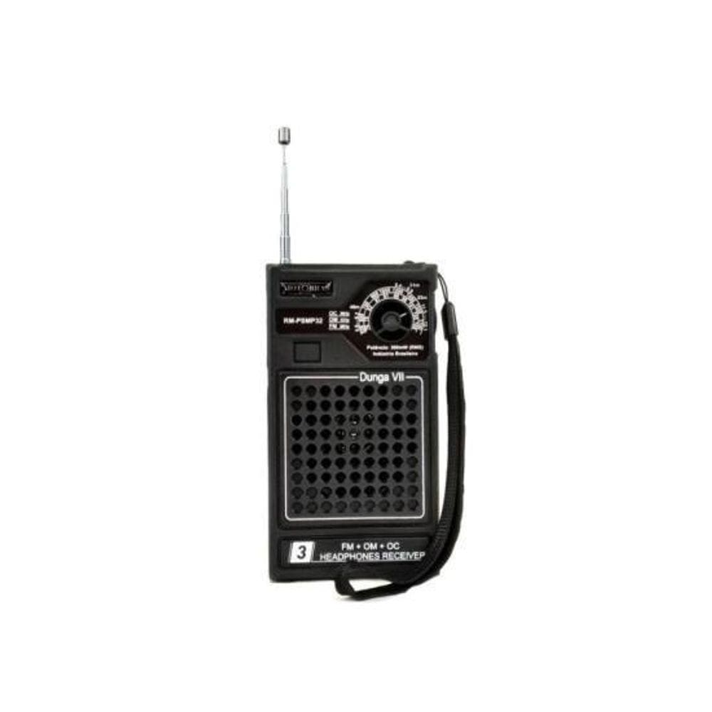 Rádio portátil rm-psmp32 preto motobras