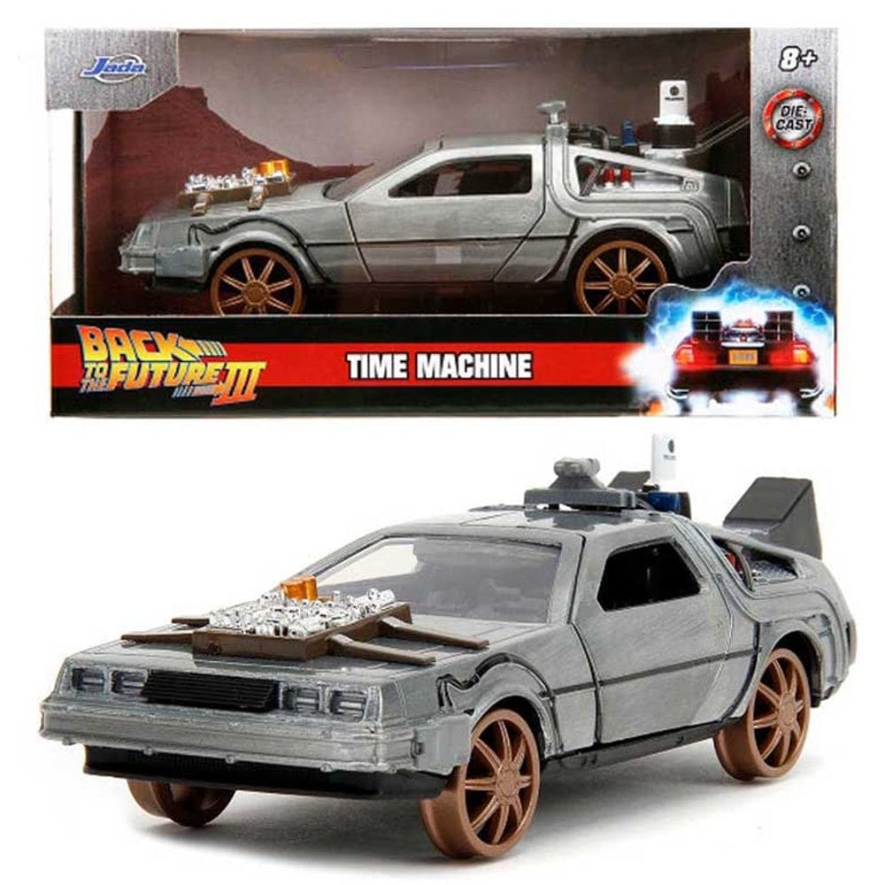 Delorean Back To the Future 3 versão trilho Jada 1/32