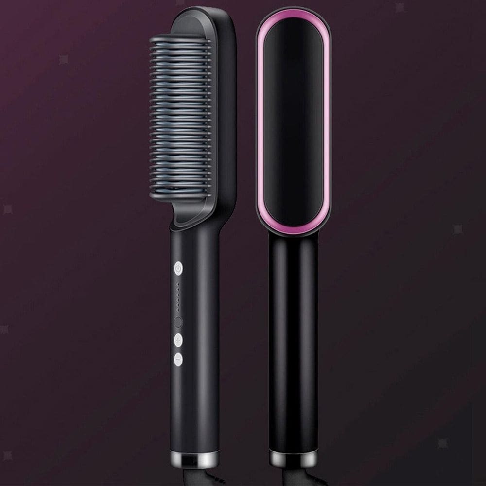 Escova 3 Em 1 Secadora Alisa Cabelo Turbo Plus 110/220V