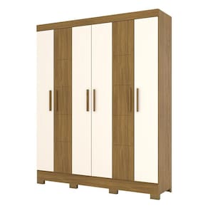 Guarda Roupa Solteiro B73 Nature Off White – Briz Móveis