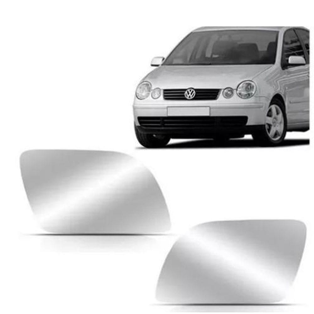 Lente espelho retrovisor polo 2006 par