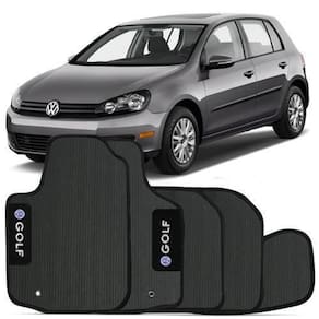 Tapete automotivo golf - borracha pvc bordado linha black