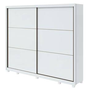 Guarda Roupa Casal Toronto Plus Branco Brilho com Pés - Lopas