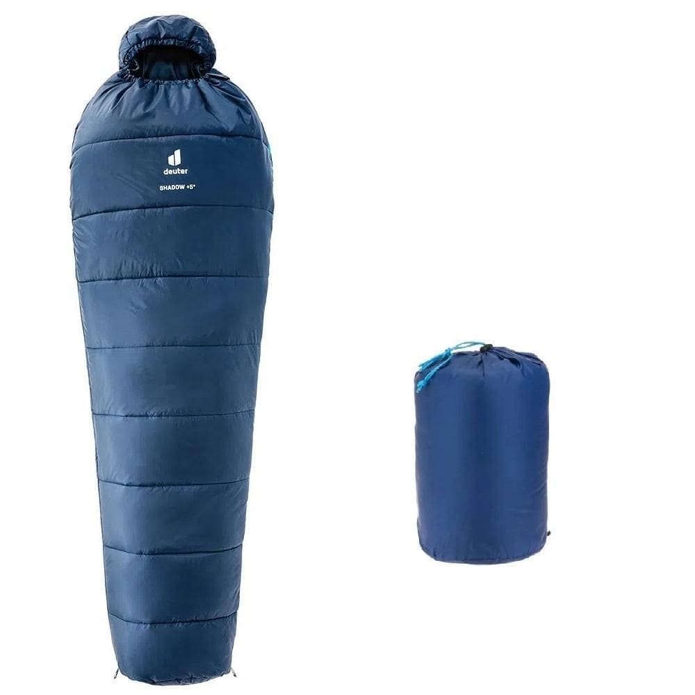 Saco de dormir shadow +5º deuter left azul camping trekking