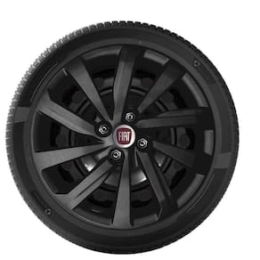 1x calota fiat nova strada 2021 aro 15 preto 167cp