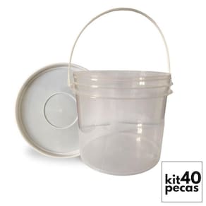 Pote p pipoca gourmet 2.2l transp 40 pçs