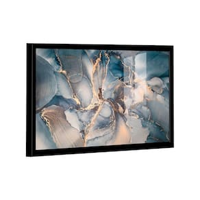 Quadro Abstrato Azul Gold -- Br Artes