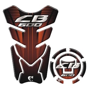 Kit Adesivo Protetor Tanque E Bocal Honda Cb 600 + 2018 Laranja Laranja