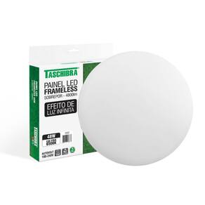 Painel De Led Taschibra Frameless Redondo Sobrepor 48w Bivolt