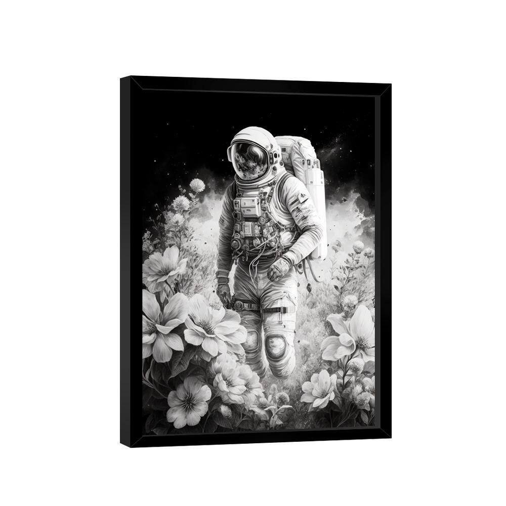 Quadro Astronauta Flores -- Br Artes