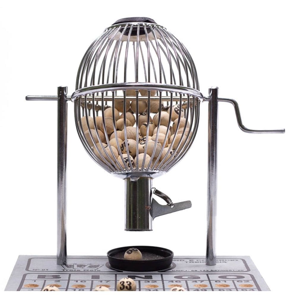 Old jogo de bingo de 75 bolas profissional pequeno nº1 com 300