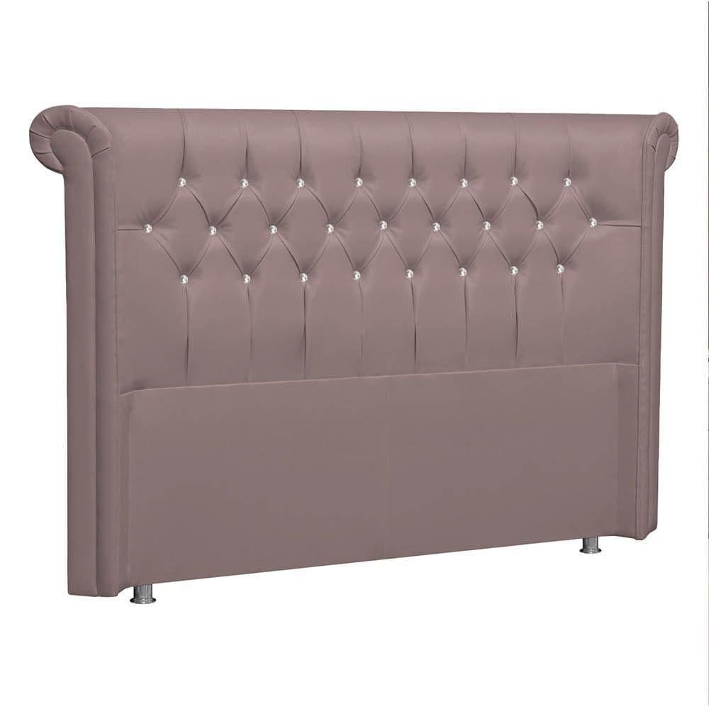 Cabeceira Solteiro Brescia P04 100 Cm Suede Rosê Tca 949