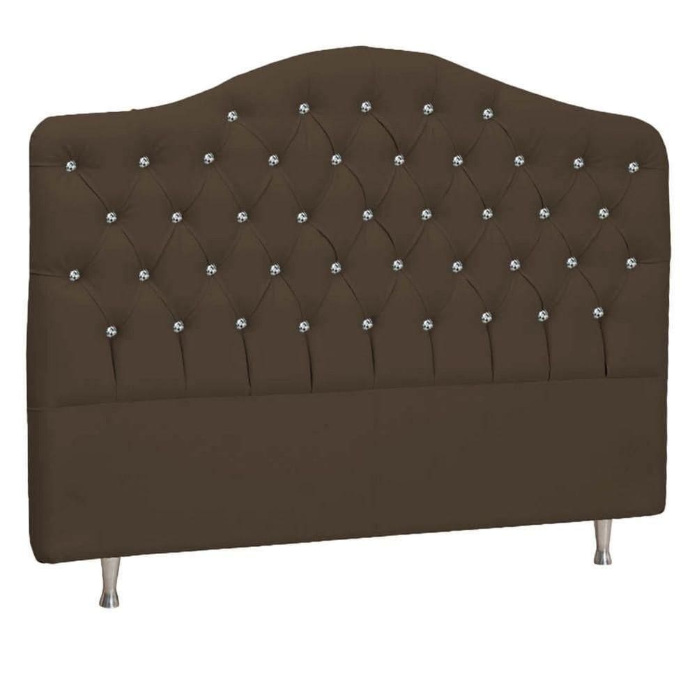 Cabeceira Solteiro Florence P04 100 Cm Suede Marrom