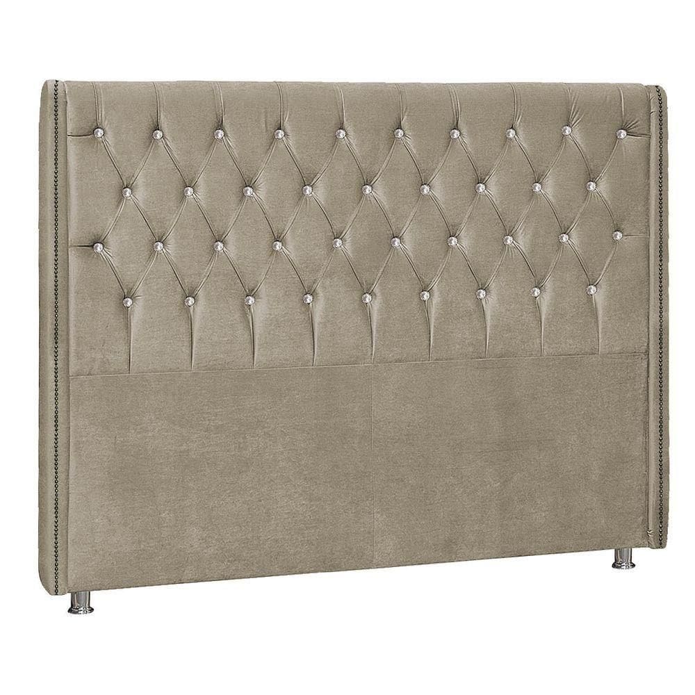 Cabeceira King Tóquio P04 195 Cm Suede Bege