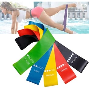 Kit 10 faixa alongamento yoga pilates funcional fisioterapia