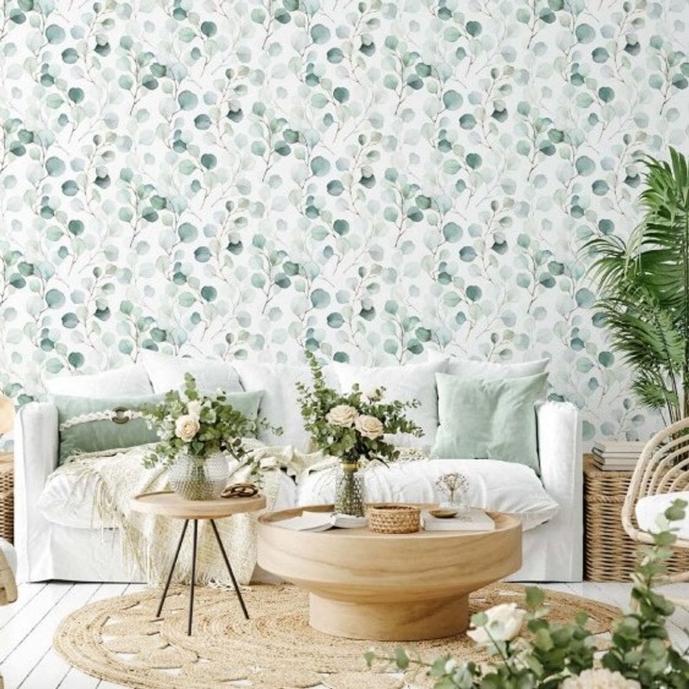 Papel de Parede Sheilas Folhagem Verde 47420