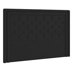 Cabeceira Queen Estocolmo P04 160 Cm Suede Preto Tca 944