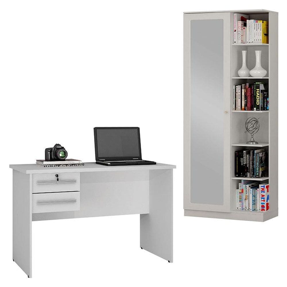 Mesa para Computador Byte e Multiuso João Pessoa Branco - Valdemóveis