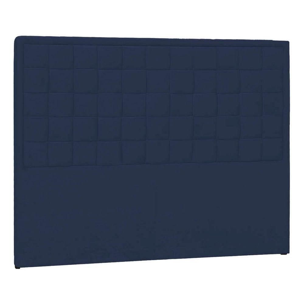 Cabeceira SolteiroP04 90 Cm Suede Azul Marinho Tca 948