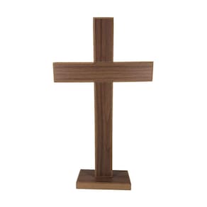 Crucifixo para parede ou mesa de madeira jesus cristo grande