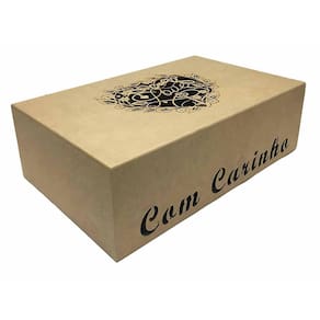 Caixa baú g em mdf love e carinho a laser decoração