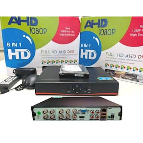 Dvr 8 canais + hd 500gb gravador full hd1080p app xmeye 6x1