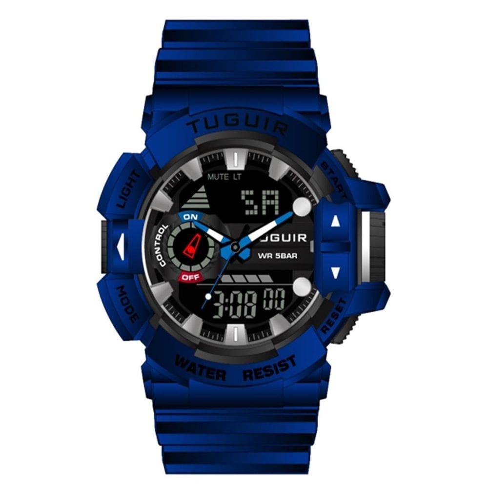 Relógio masculino tuguir anadigi tg250 azul