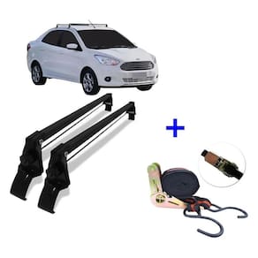 Rack teto e cinta carga ford ka sedan e hatch 2014 até 2020