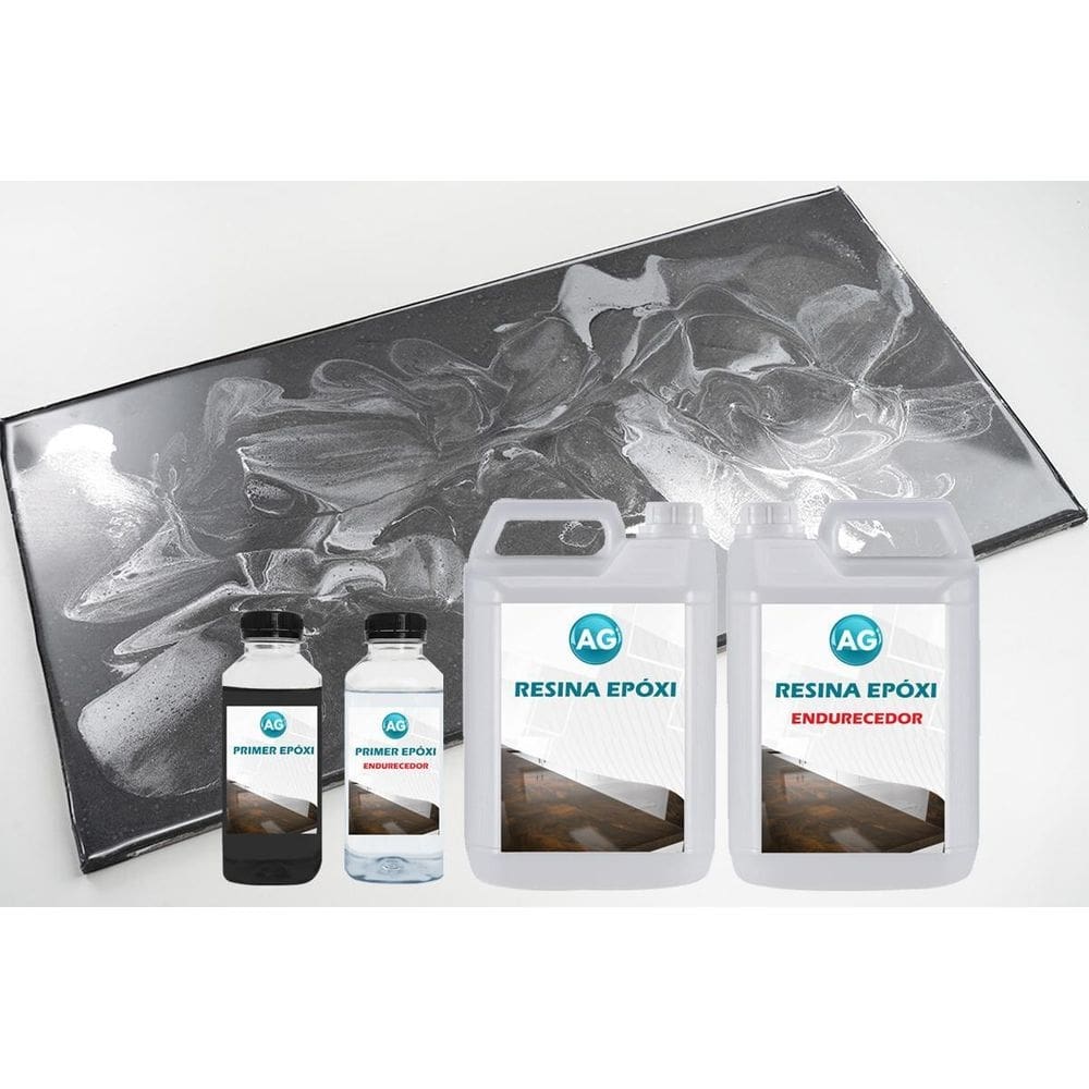 Kit porcelanato liquido metálico cinza cetim / prata
