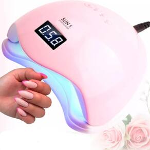 Mini unha cor 110v/220v bivolt secador esmalte branco