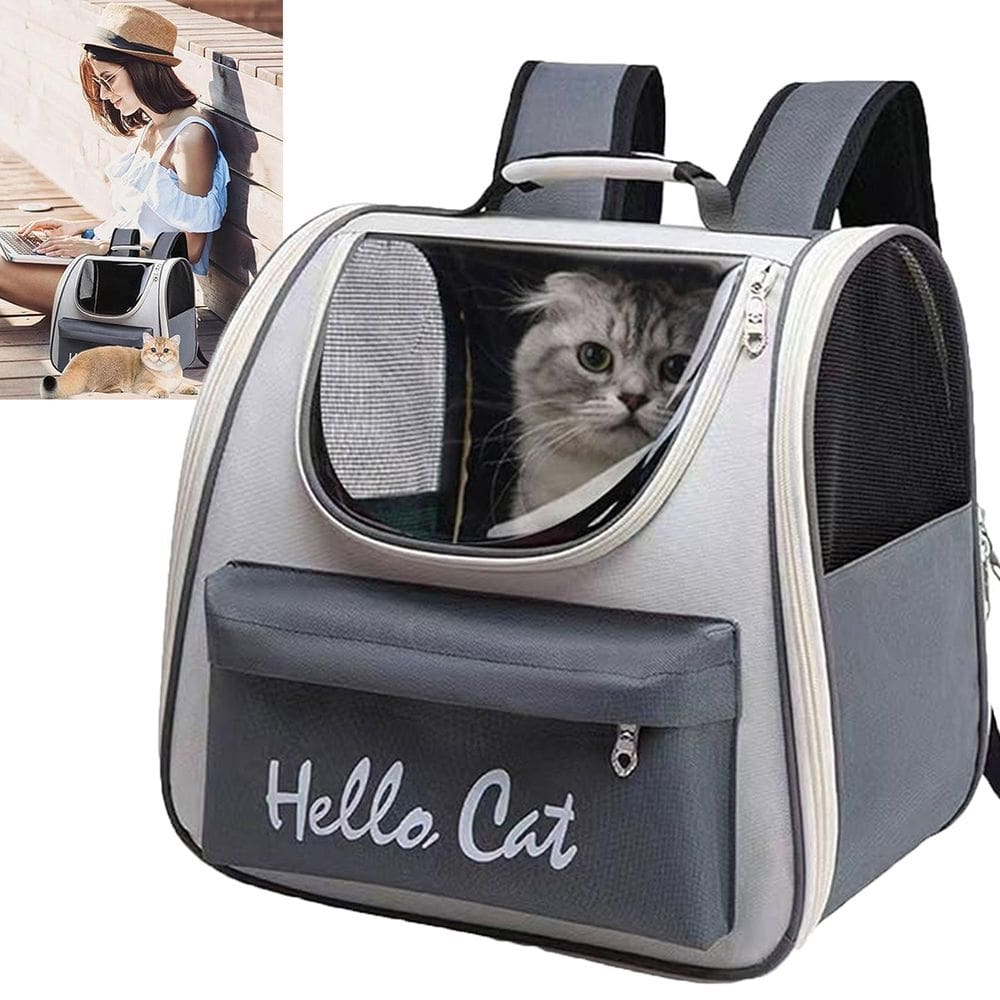 Mochila Bolsa Transporte Cachorro Gato Pet Animais Bolso Ventilado Vista Panoramica Passeio Viagem Caminhada