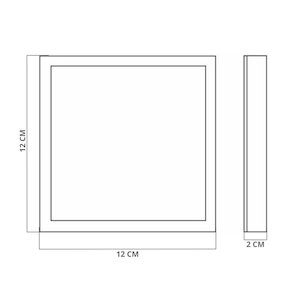 Painel De Led Frameless Quadrado Embutir 18w Bivolt Bravalumi 6500k Luz Fria