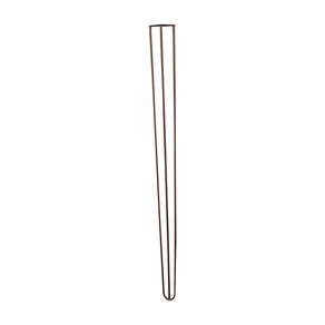Kit 2 Pés De Metal 90 Cm Aparador E Mesa De Canto Bronze