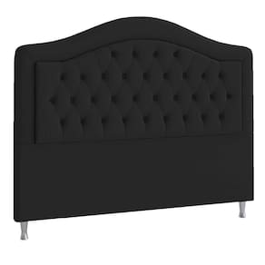 Cabeceira Solteiro ághata P04 90 Cm Suede Preto